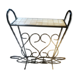 Wrought iron magazine rack