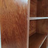 Teak compass foot bookcase shelf