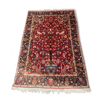 Tapis persan ancien en soie