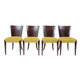 4 art deco dining chairs h-214 by Jindrich Halabala for Up Závody, set of 4