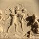 Marble bas-relief tableau of Putti