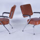 Chaises cognac cuir - set de 2