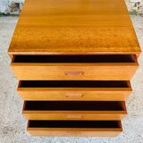 Scandinavian 4-drawer teak chest of drawers by Kempkes 1960s