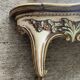 Ancien miroir et console murale en bois sculpté