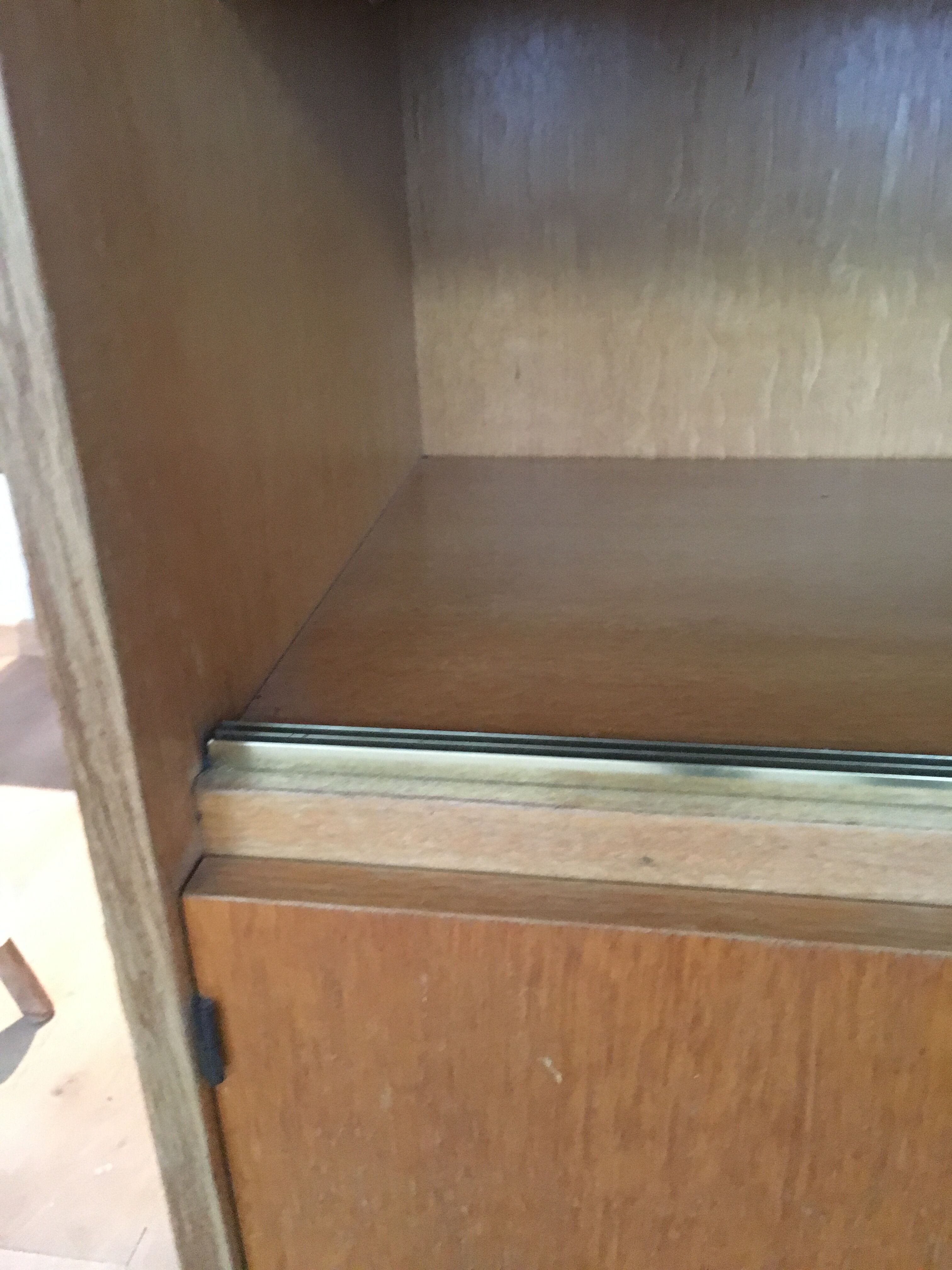 Bookcase with compass feet