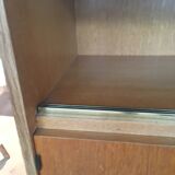 Bookcase with compass feet