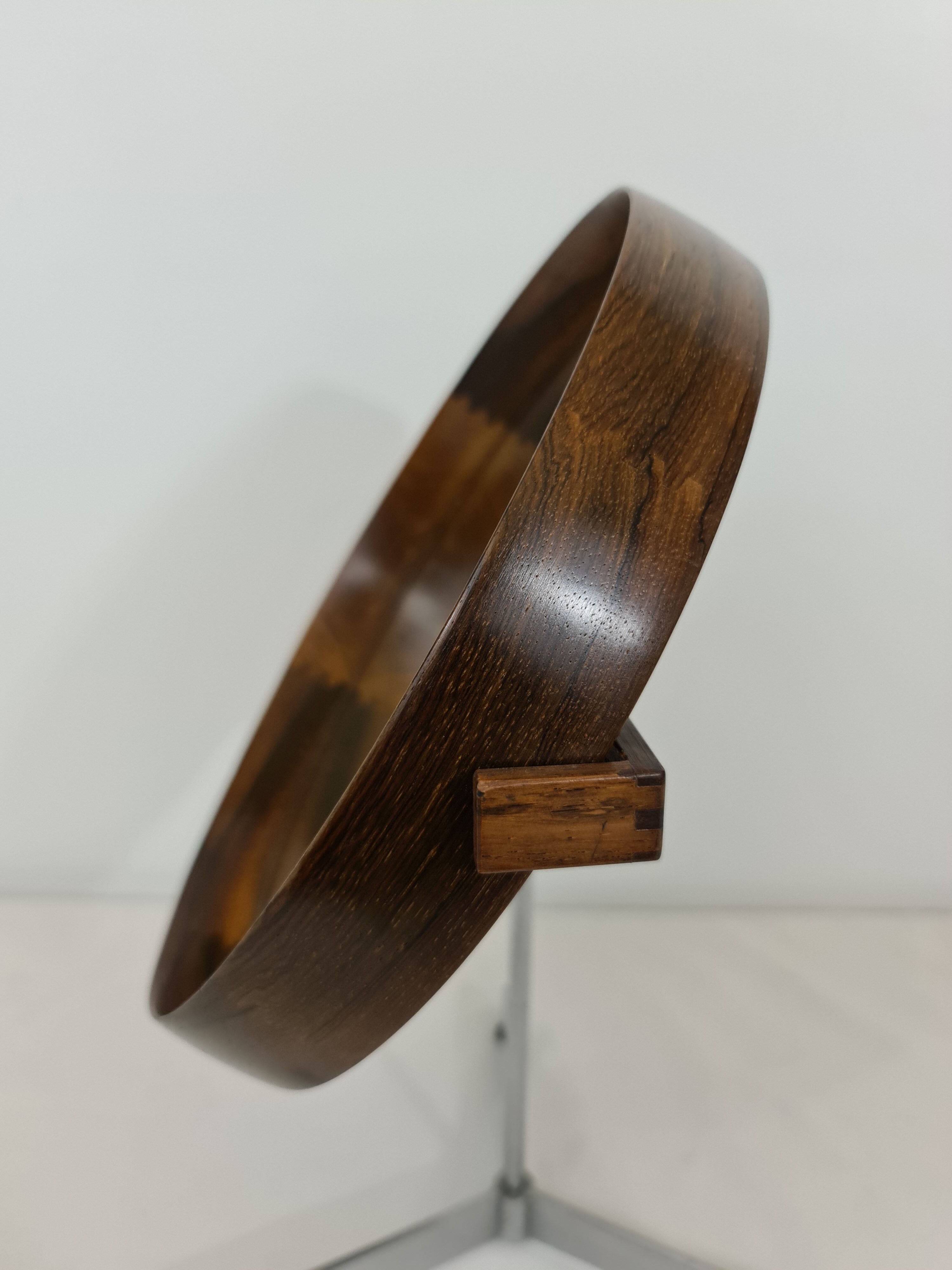 Uno and Osten Kristiansson rosewood table mirror edition Luxus Sweden circa 1960