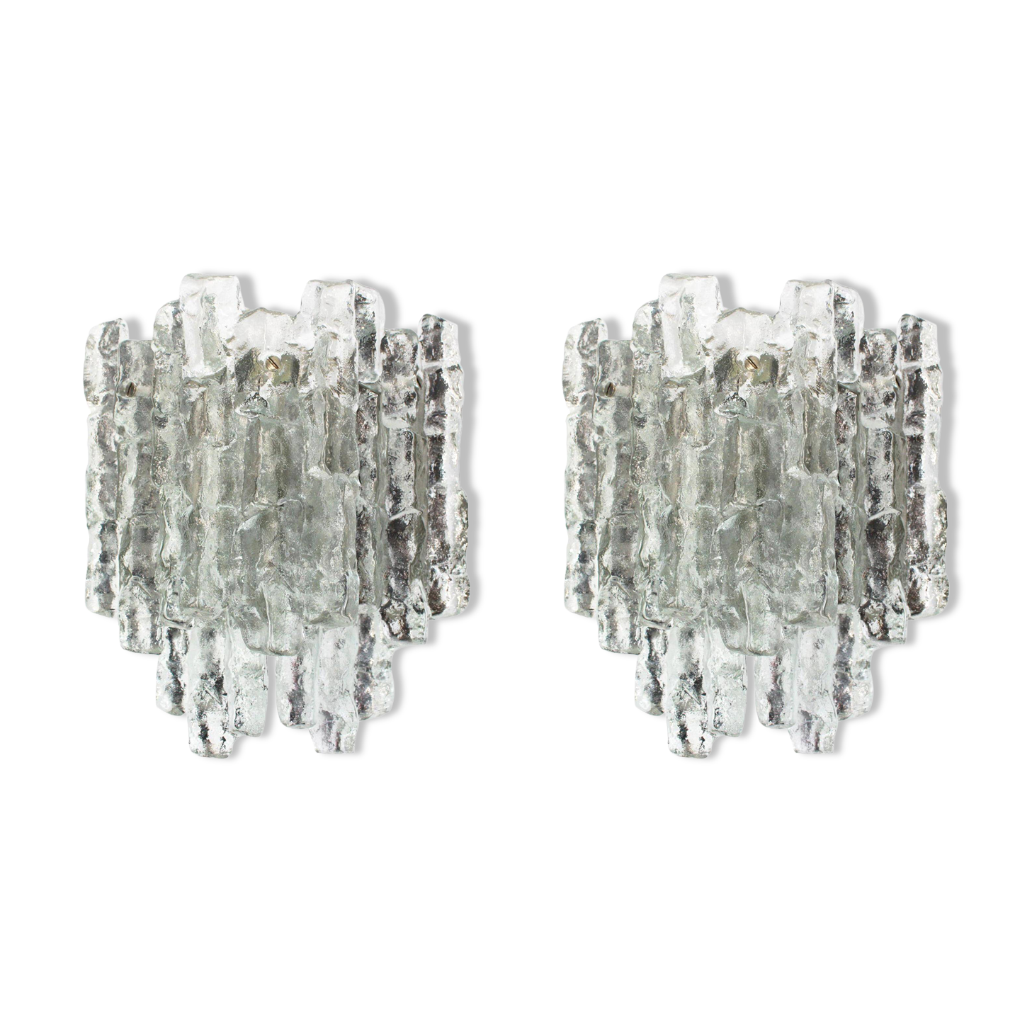 1 of 2 Large Kalmar Murano Wall Sconces, Austria, 1960s