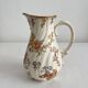 Polychrome ironstone milk jug "Louis XV" U&C Sarreguemines