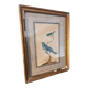 Golden table Blue birds Antique framed, Paris Gallery