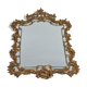 Miroir avec parecloses style baroque en bronze 102 x 61 cm
