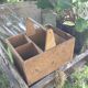 Storage basket the 1950s vintage wooden