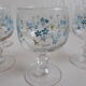 6 Verres myosotis