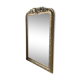 Miroir cheminée bois doré à fronton
