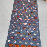 Berber Kilim Hallway Rug VINTAGE Velvet Patterns