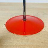 Spot desk lamp red chrome rod 70s