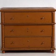 Antique chest of drawers with ochre patina (c.1920)