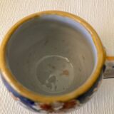 Mustard pot signed Henri Delcourt Hand painted Old Rouen early 20th century