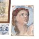 Painting, portrait of a woman in profile.