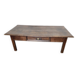 Old solid oak coffee table