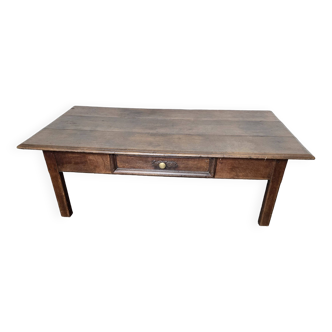 Old solid oak coffee table