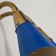 Adjustable brass and lacquered metal wall lamp, Scandinavia, 1960s