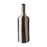 Vase céramique émaillé fait main, design graphique