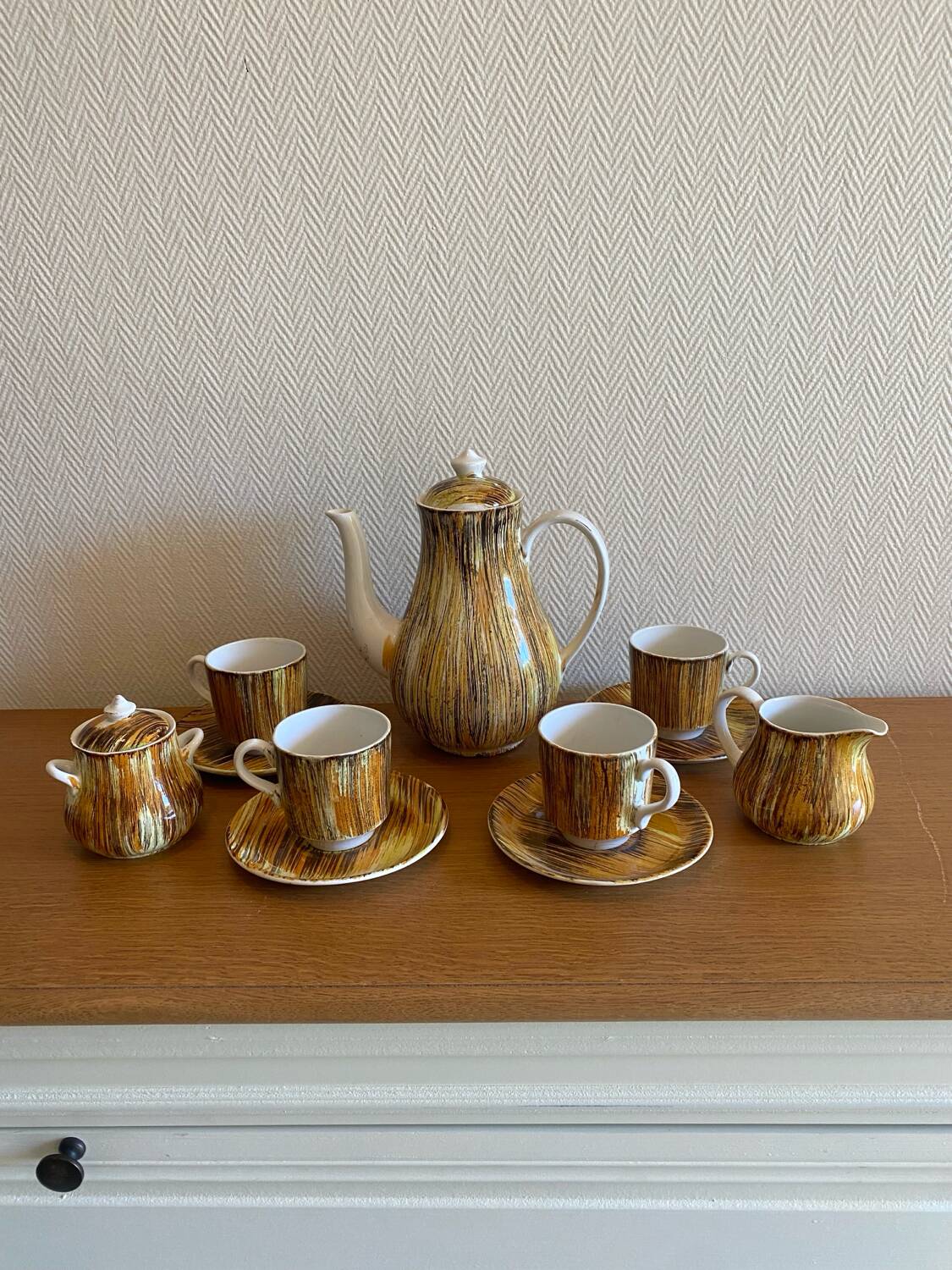 Vintage Midwinter England coffee set