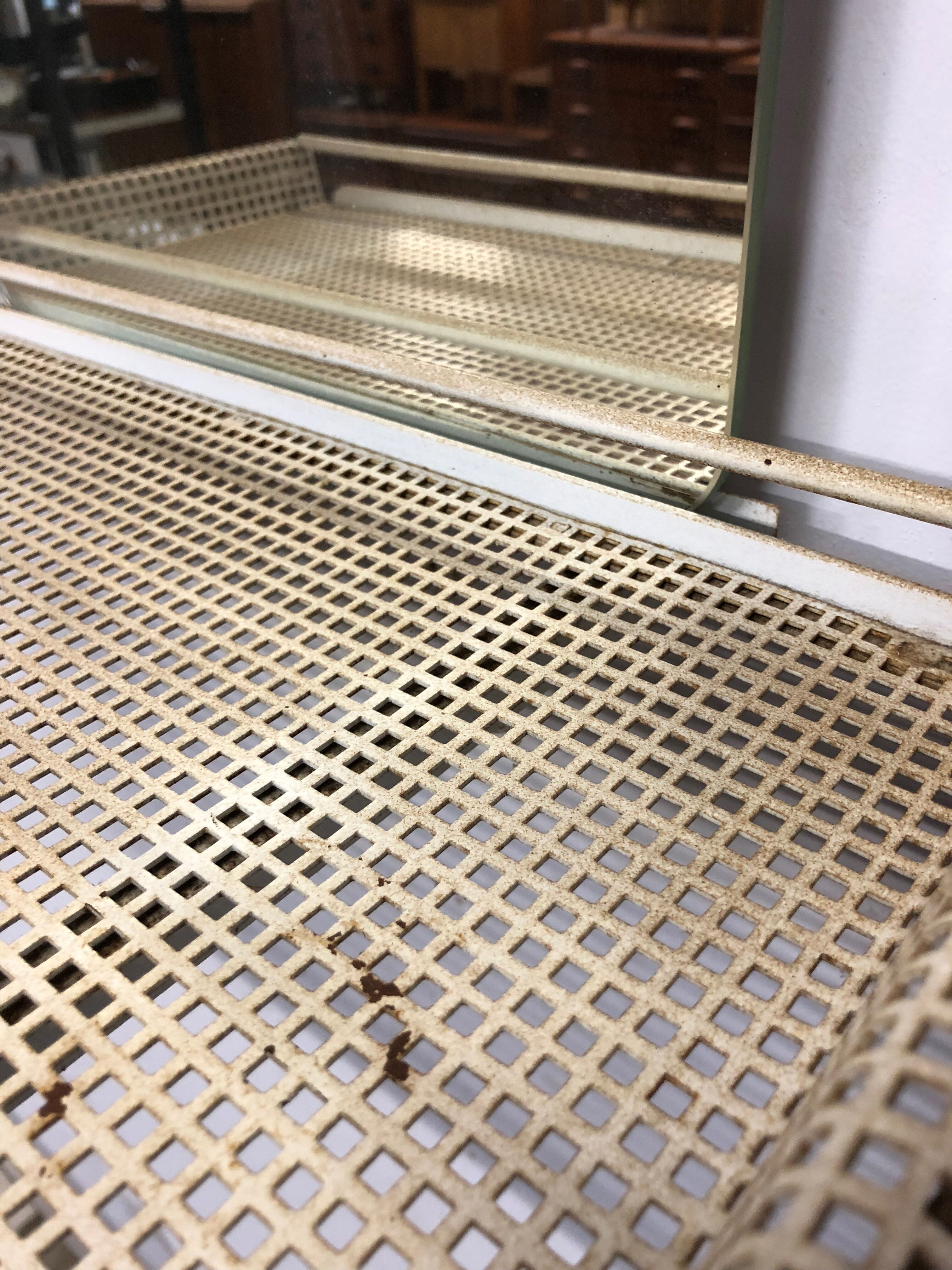 Mirror of toilet with tablet 50