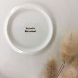 Plat rond en porcelaine oiseau de paradis