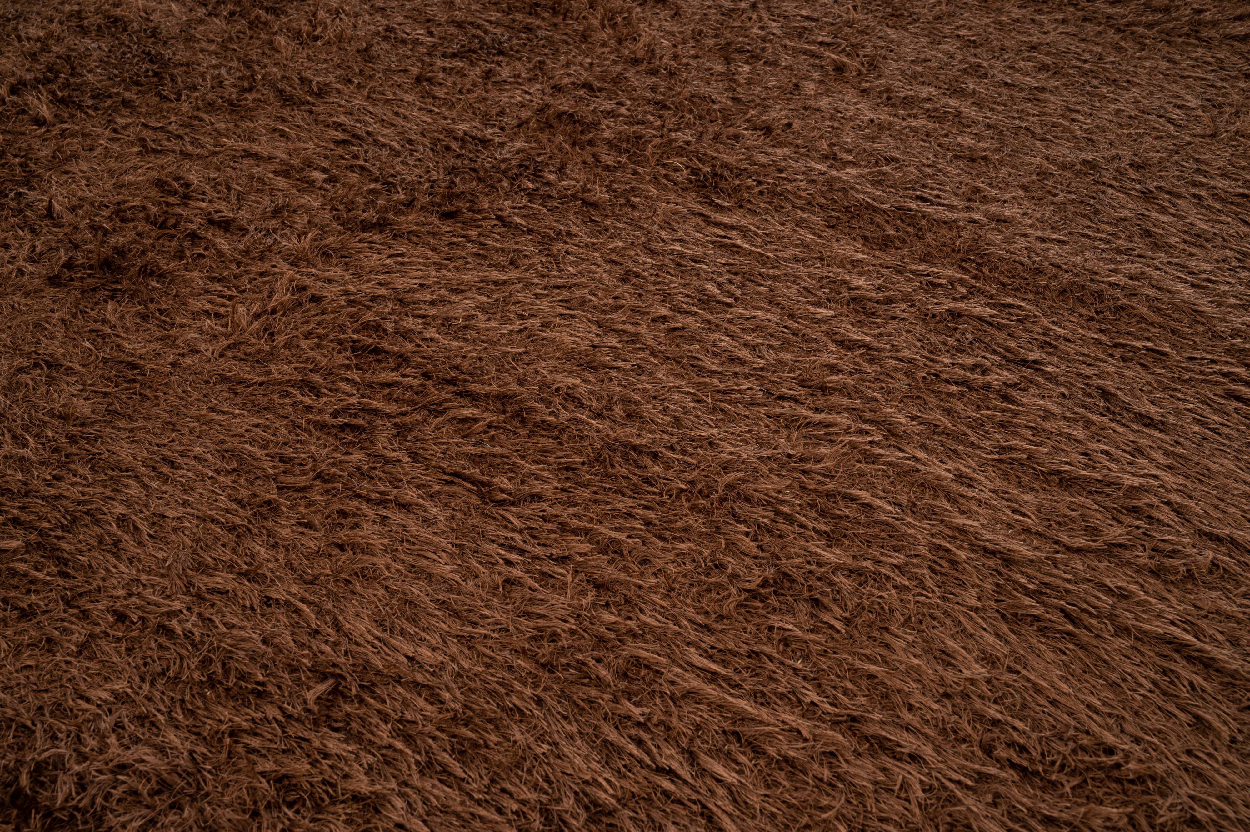 NOS Scandinavian design viscose rya rug by Axeco Svenska AB. 196 x 144 cm = 77 x 57 in