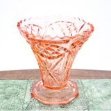 Rose pink vase, Poland, 20/30s