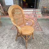 Rattan armchairs circa 1960