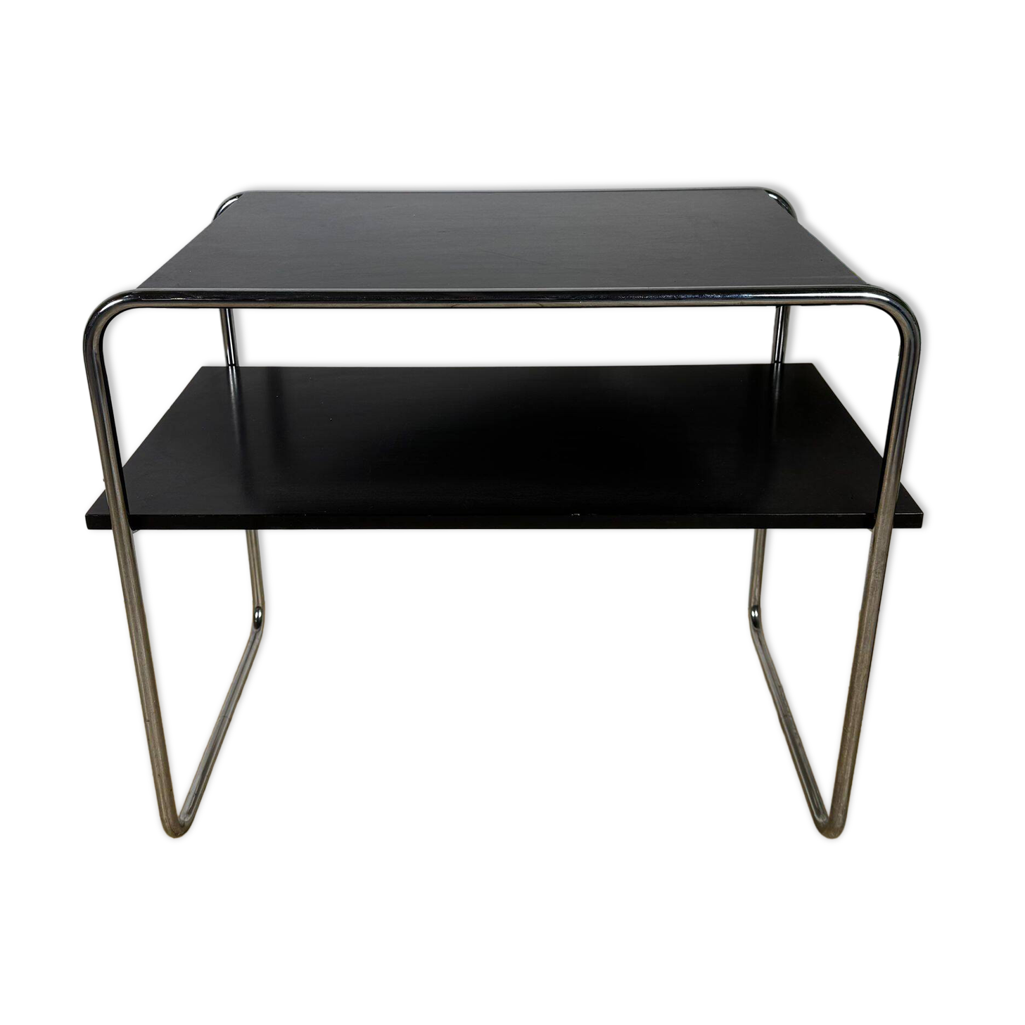 Bauhaus coffee table with two levels by Marcel Breuer for Thonet