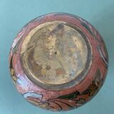 Cloisonné brass vase with floral motifs