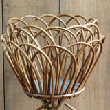 Wicker plant stand