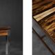 Vintage Mid-Century Modern Swedish Square Rosewood and Aluminium Coffee Table