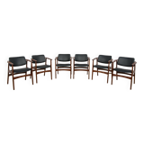 Mid Century Armchairs by Arne Vodder, 1960s, Set of 6