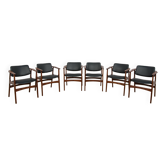 Fauteuils Mid-Century par Arne Vodder, 1960s, Set de 6