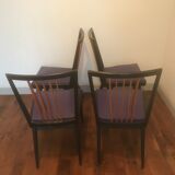 Series of 4 vintage 1960 chairs