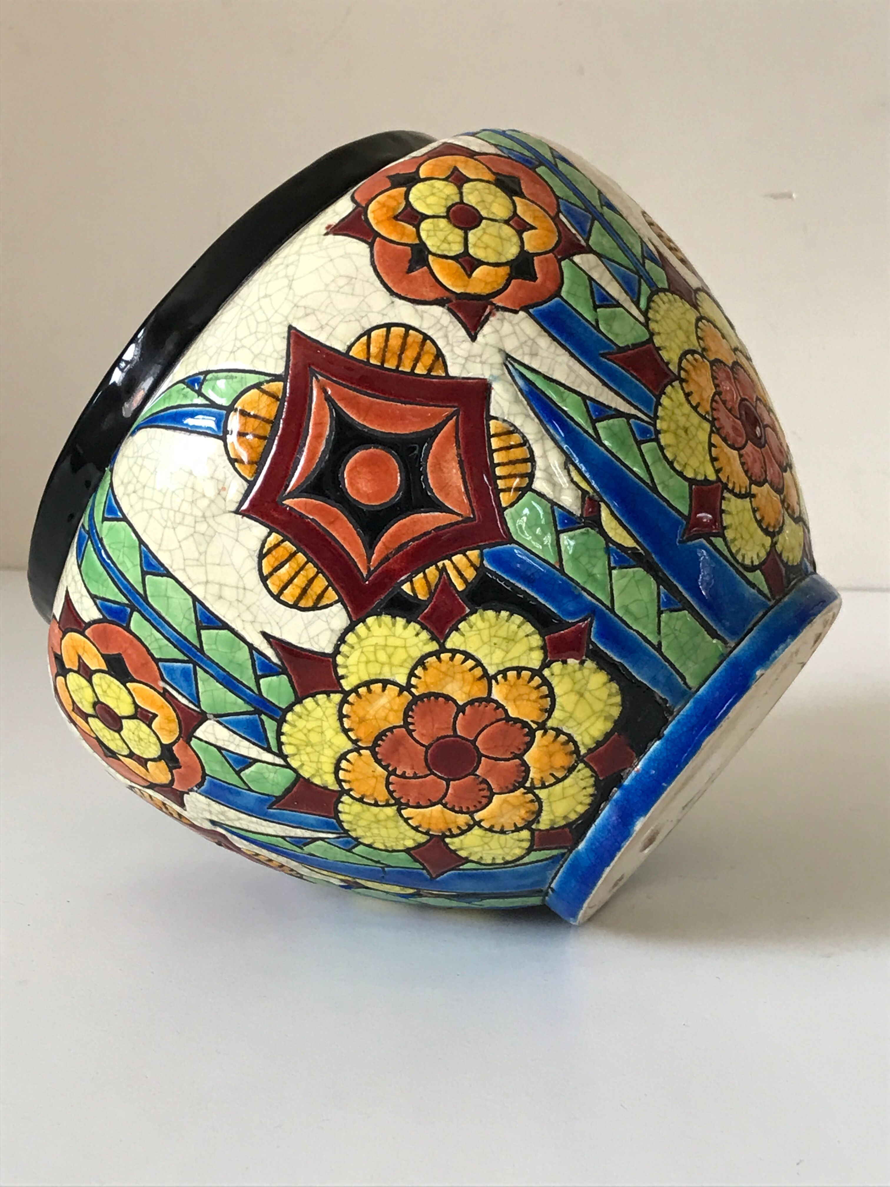 Pot cover Keramis d1316 art deco