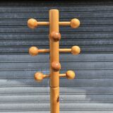 1970s pine coat rack