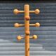1970s pine coat rack