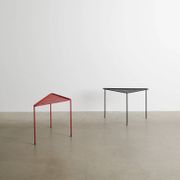 Pair of French Mid Century Triangle Tables by Mathieu Matégot, 1950s