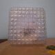 Pressed glass ceiling light, porcelain socket