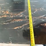 Extendable table + 4 marbled formica chairs