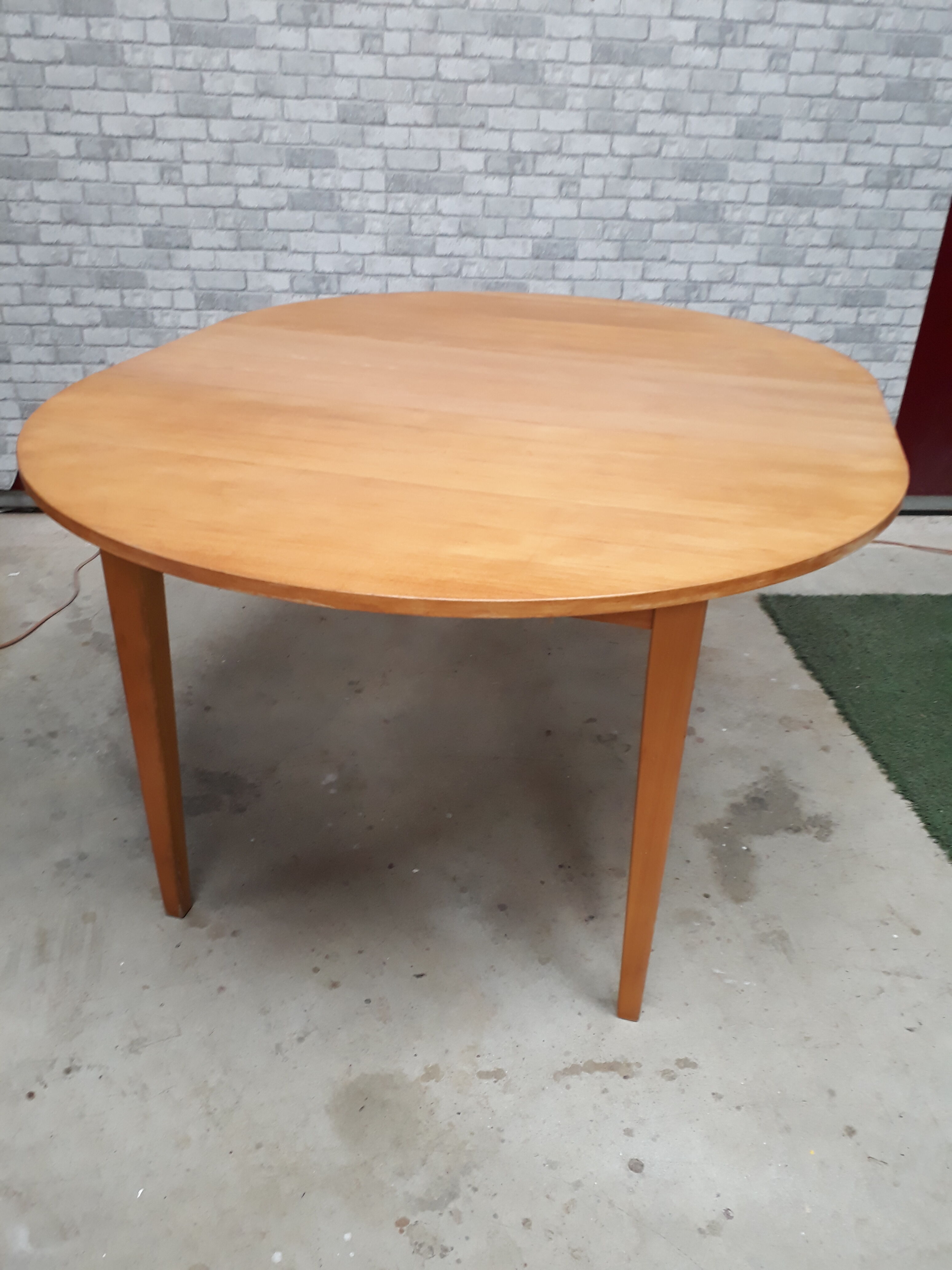 Danish oval table oval 160x120cm, 1975