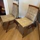 (Lot) 2 teak designer chairs (1950s)