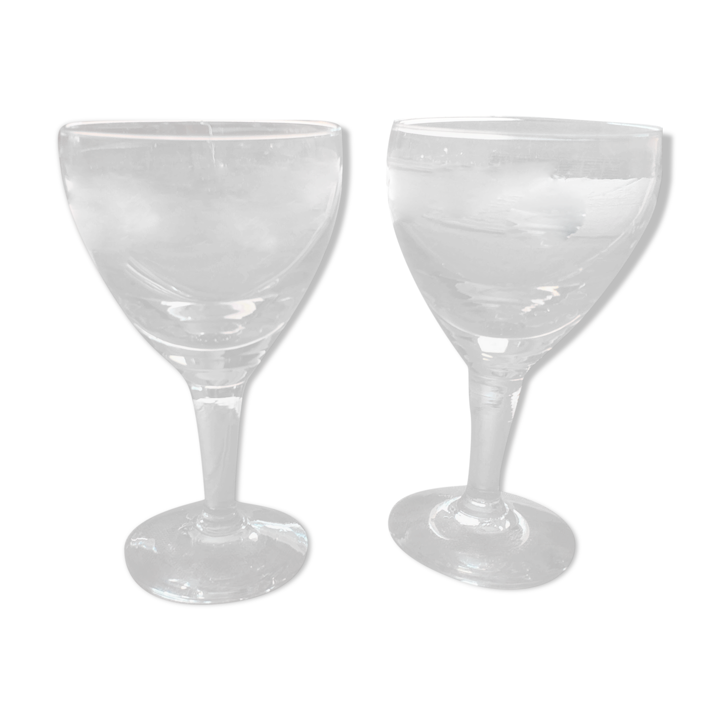 2 vintage liqueur glasses