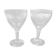 2 vintage liqueur glasses